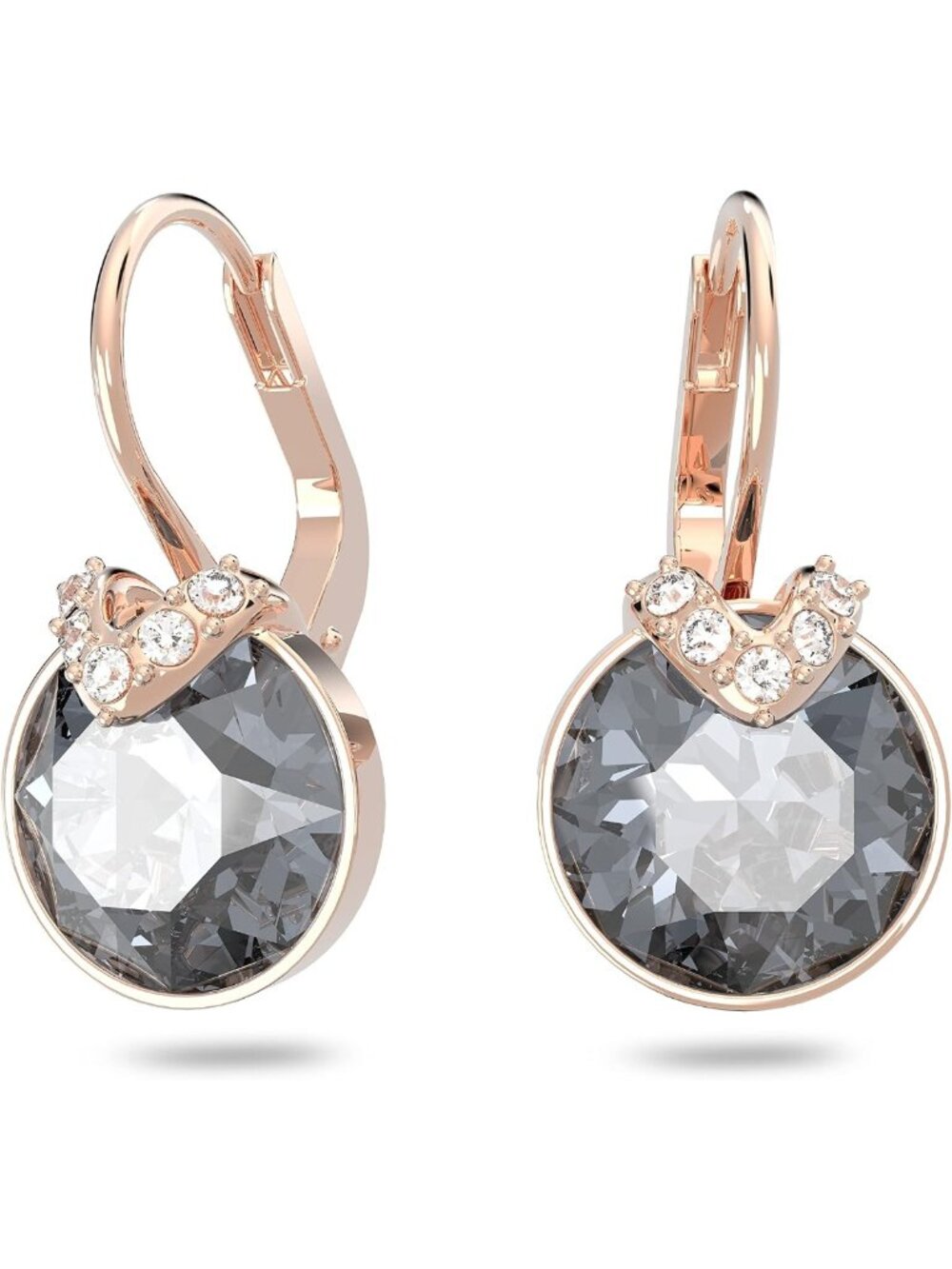 Elegant Birthstone Pendant Necklace with Square-Cut Stone & Crystals, Rhodium